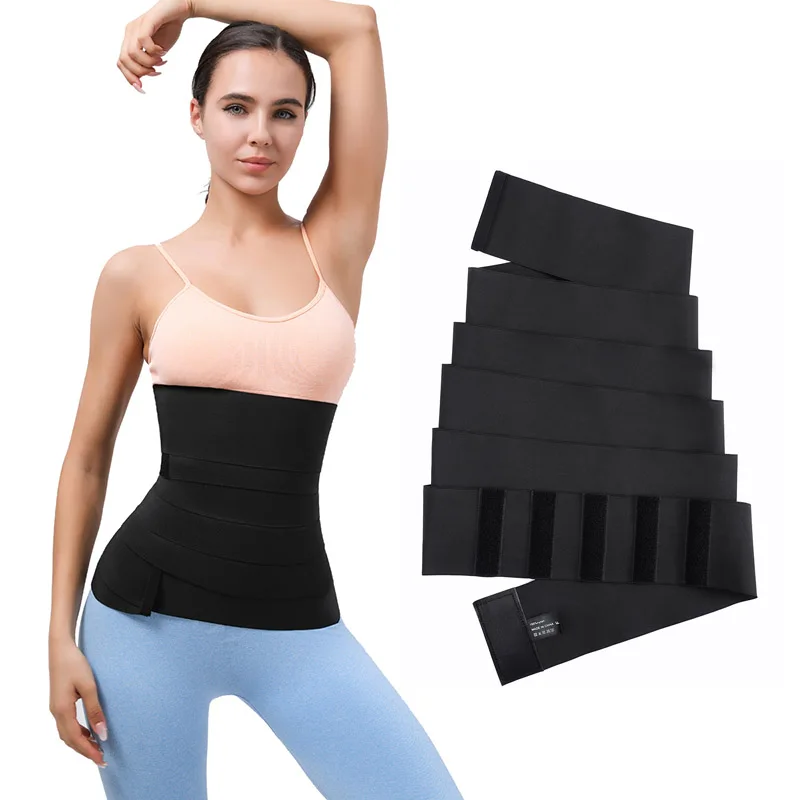 Belly band waist trainer Long snatch waist trainer band miracle custom elastic Tummy wrap compression waist band
