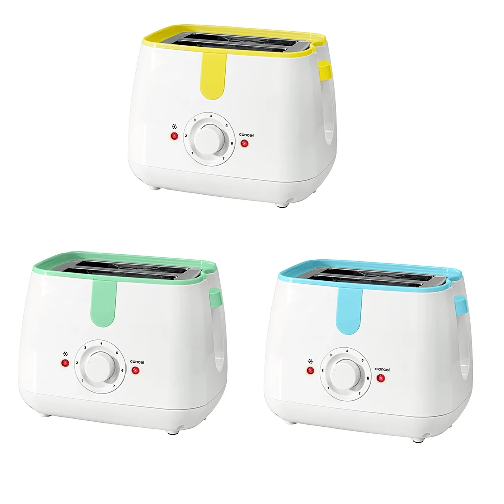 small size pop up toaster plastic body sandwitch maker double strip  bread popup toasters oven parts household