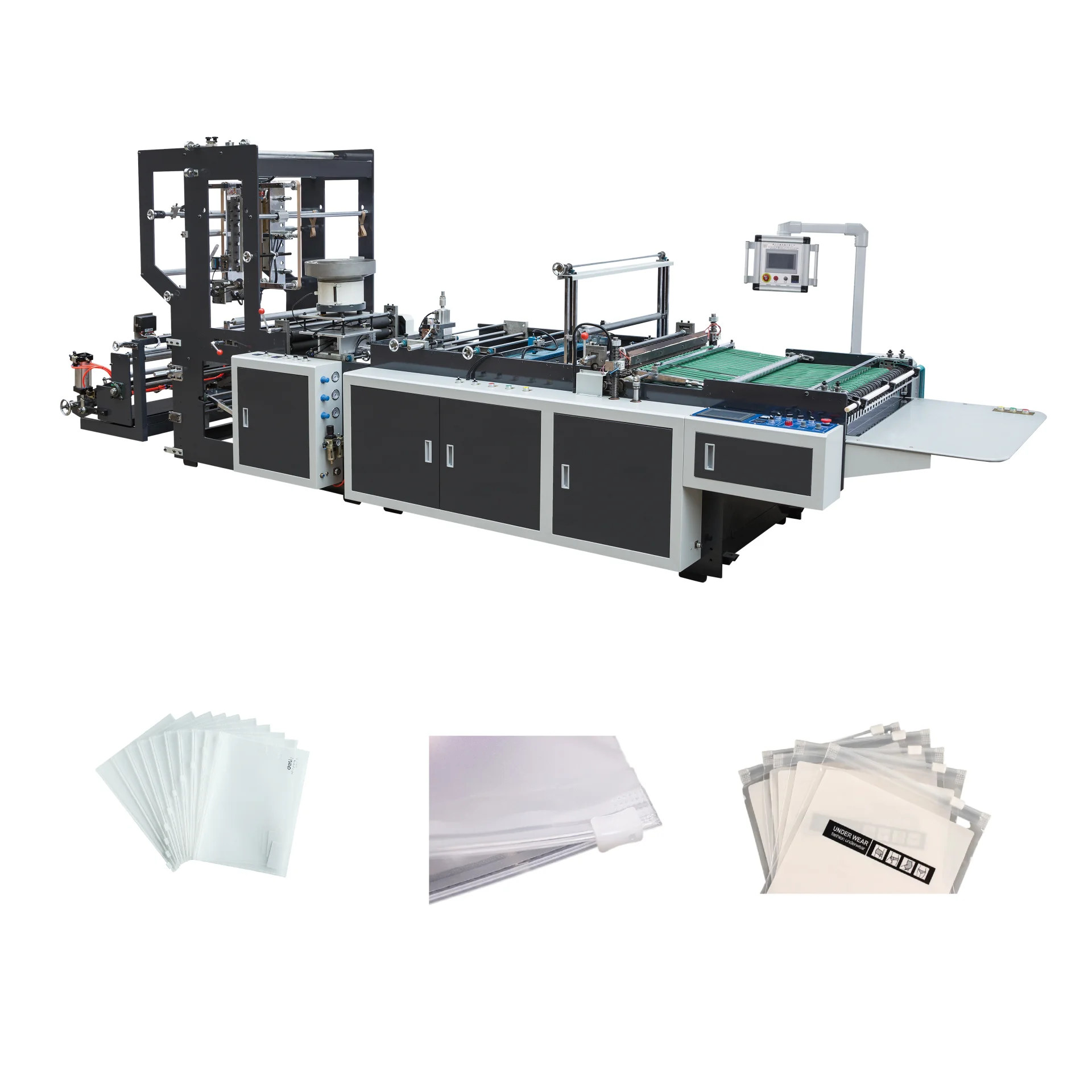 zipper bopp bag machine zip bag production line