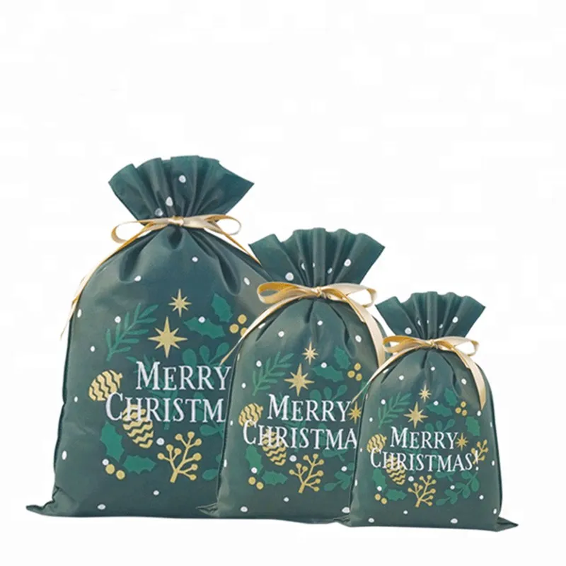 PE + CPE Китай производитель завод пластиковые подарочные пакеты на заказ Рождественская упаковка пластиковый пакет