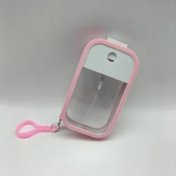 2021 New arrivals 50ml Pocket Sprayer Silicone Holder case Credit card Travel dispenser Holder case with key chain