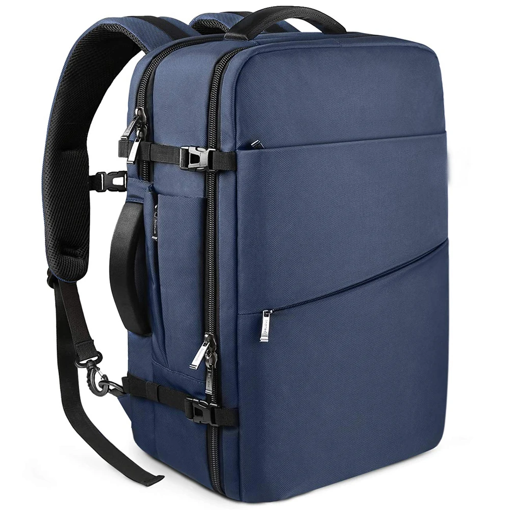 17 inch Laptop Backpack Flight Approved Men travel Backpack Business Bag with luggage belt