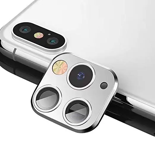 Full Cover Aluminum alloy Phone Camera Lens Protector for iPhone x xr xs xs max Change to iPhone 11 pro