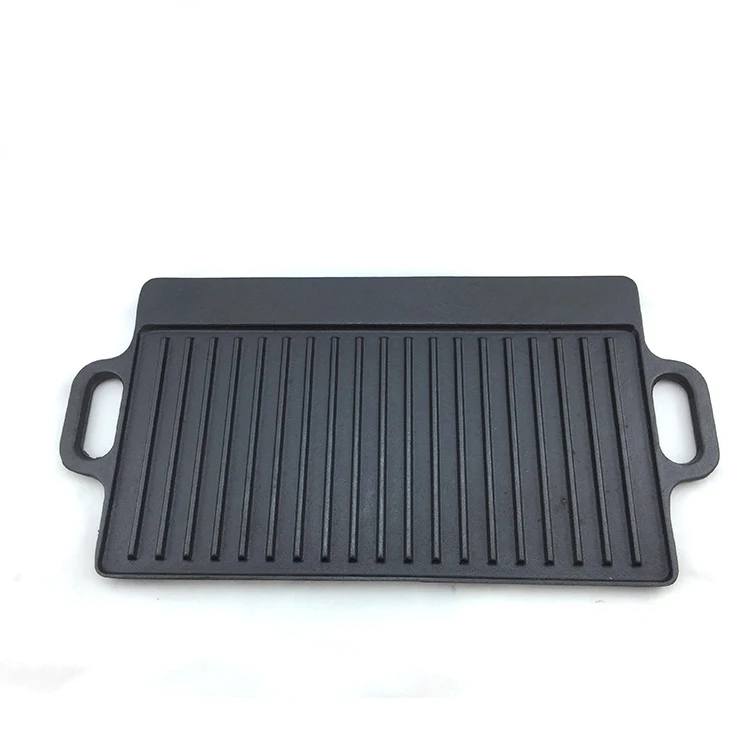 Retains Heat Cast Iron Griddle Pan For Restaurant