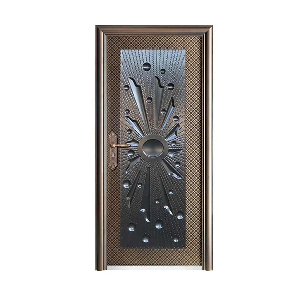 Hot Selling Cheap Modern Turkey Main Entrance Entry Doors Exterior Door Modern Front Steel Security Door