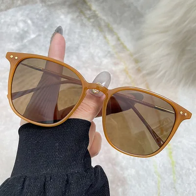 Древний тыквы Цвет Поляризованные солнцезащитные очки для женщин, женские сапоги для вождения, забавная мордашка» show lean макияж солнцезащитные очки молочный чай цвета