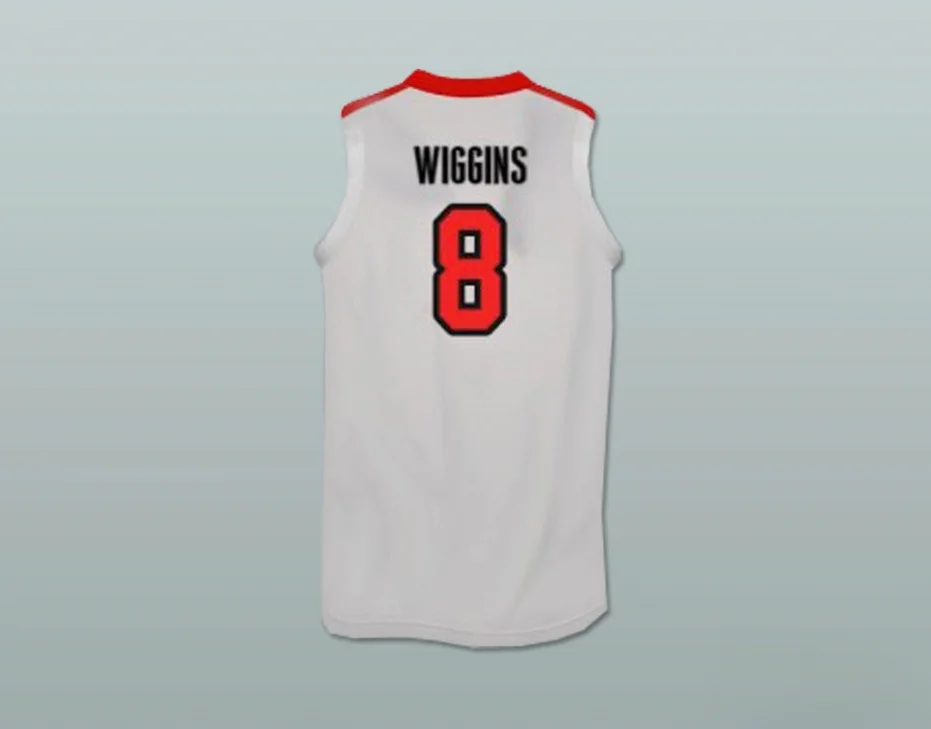 Бесплатная доставка под заказ любое имя номер ANDREW WIGGINS CANADA белая баскетбольная майка вышитая S-6XL