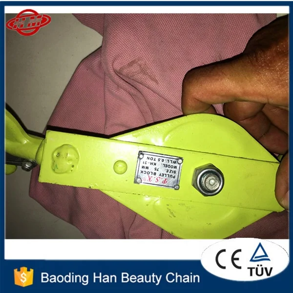 Сверхмощный одинарный шкив открытого типа с крюком типа 1 тонна 2 тонны