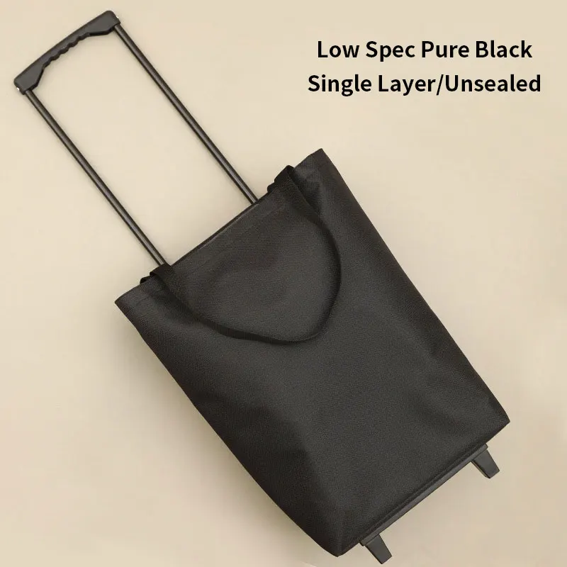 Factory Price Collapsable Foldable Shopping Grocery Foldable Cart Trolley Bag Folding Shopping Cart Trolley With Wheel