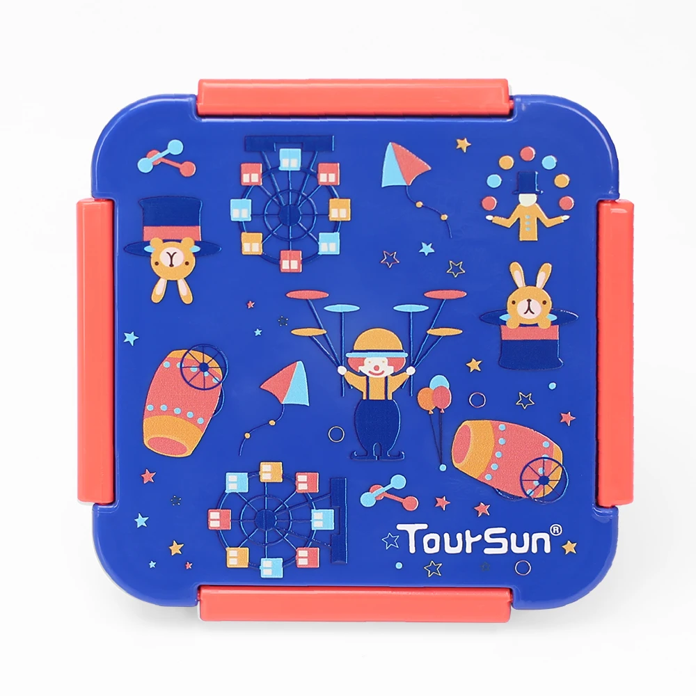 bulk wholesale  4 6 Compartment BPA Free Eco  Plastic Tritan School Children Kid Bento Lunch Box