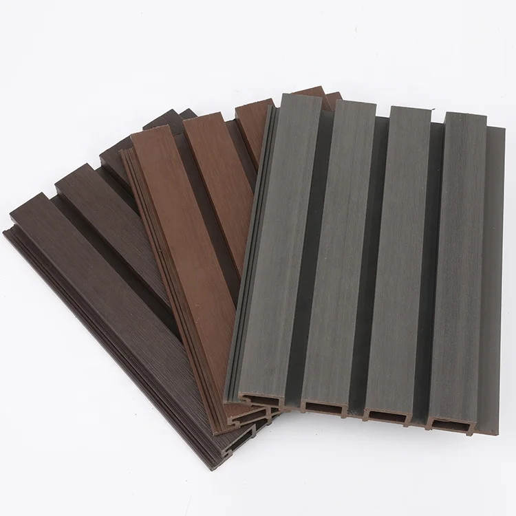 Classic Pool Double Side Decorations Modular Hardwood Fence Co-extrusion Wall Panel WPC Decking for Wall