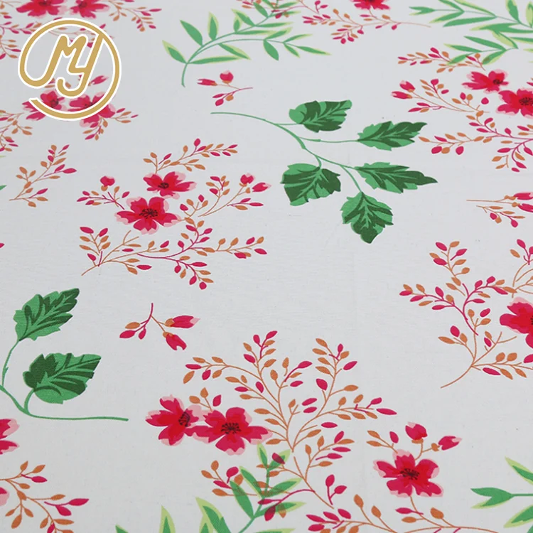 Factory price breathable thicken printed flower woven canvas fabric
