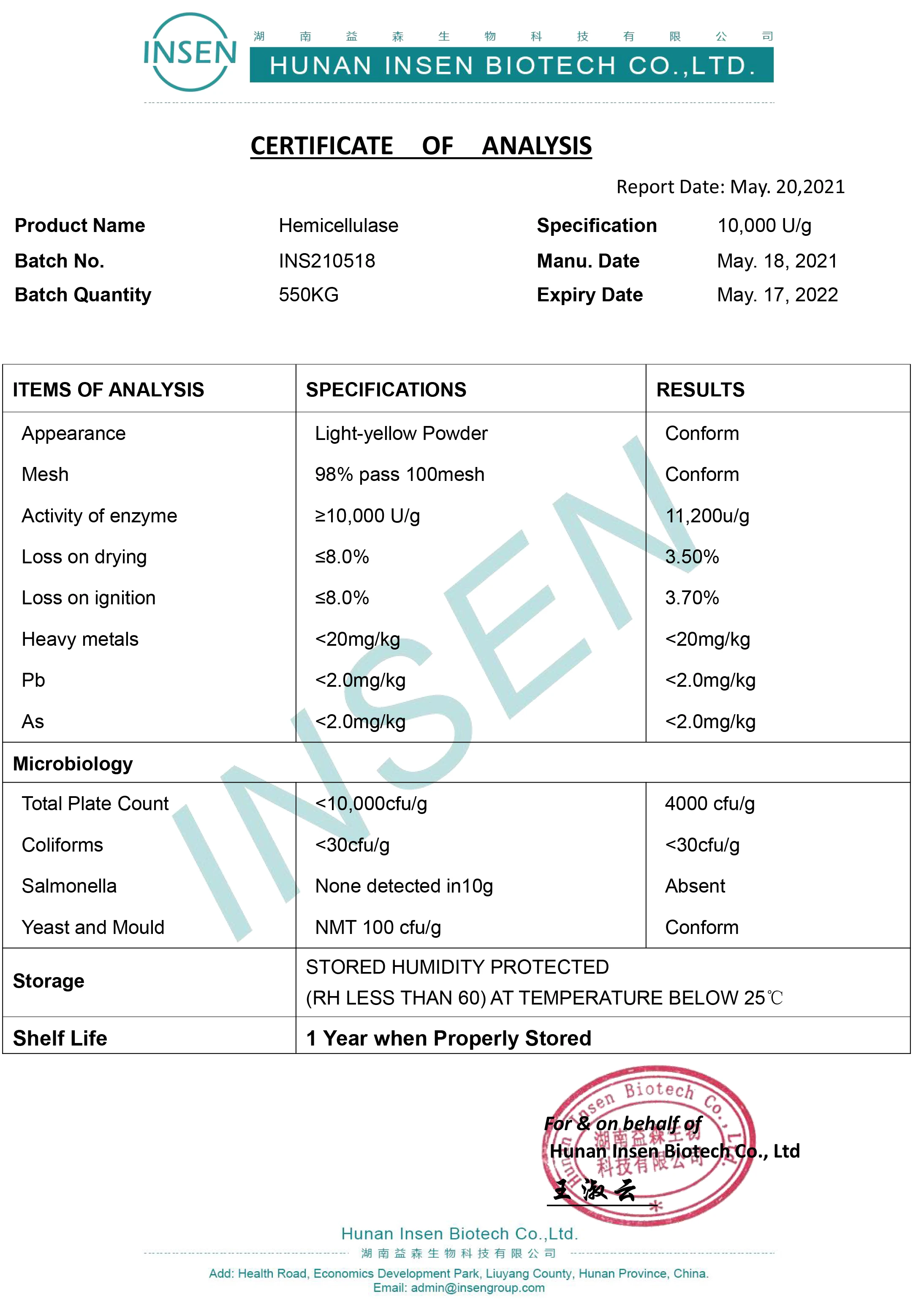 Insen-COA-Hemicellulase