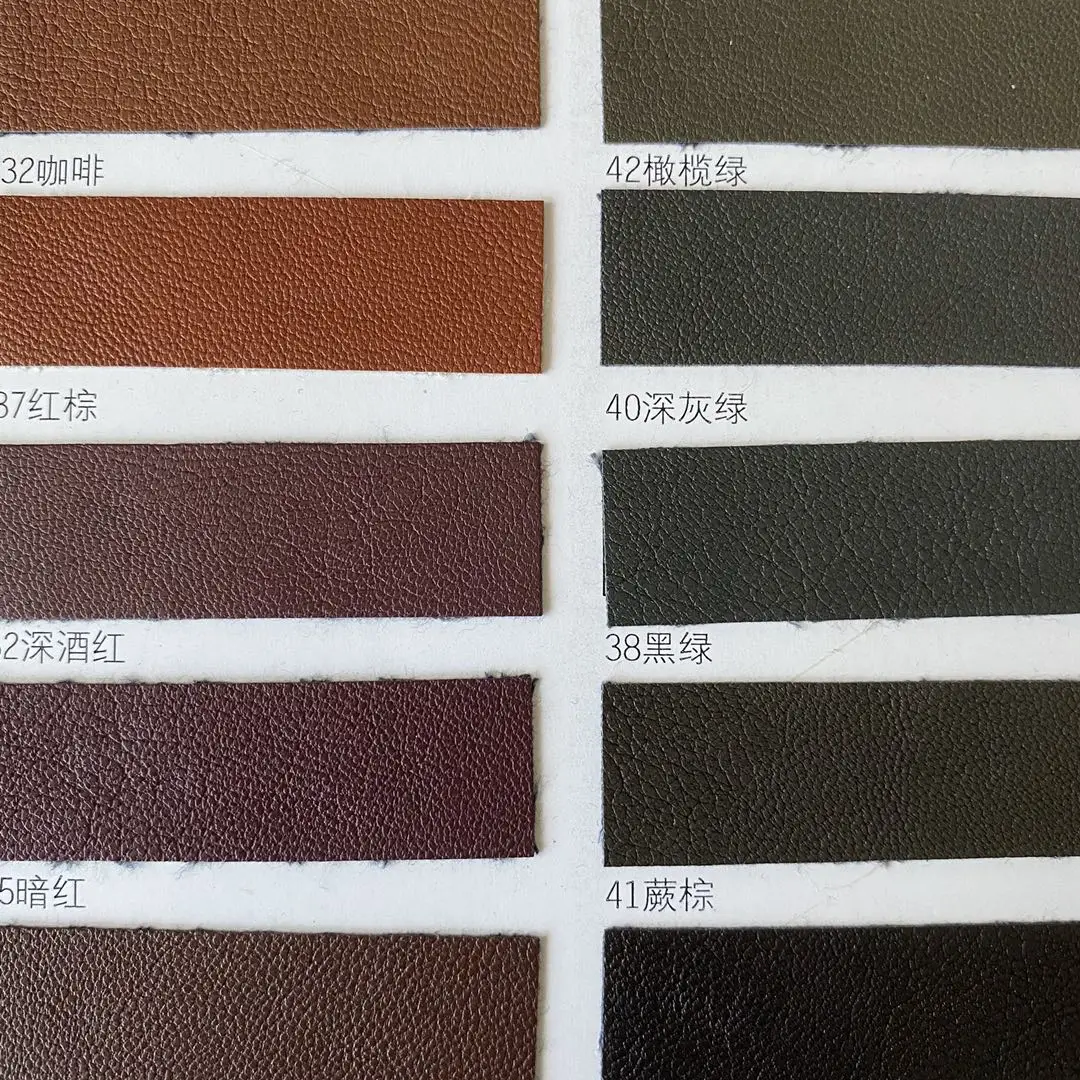 
Many colors choose 45%pu and55% cotton PU Leather Fabric for Clothing Jacket and coat 