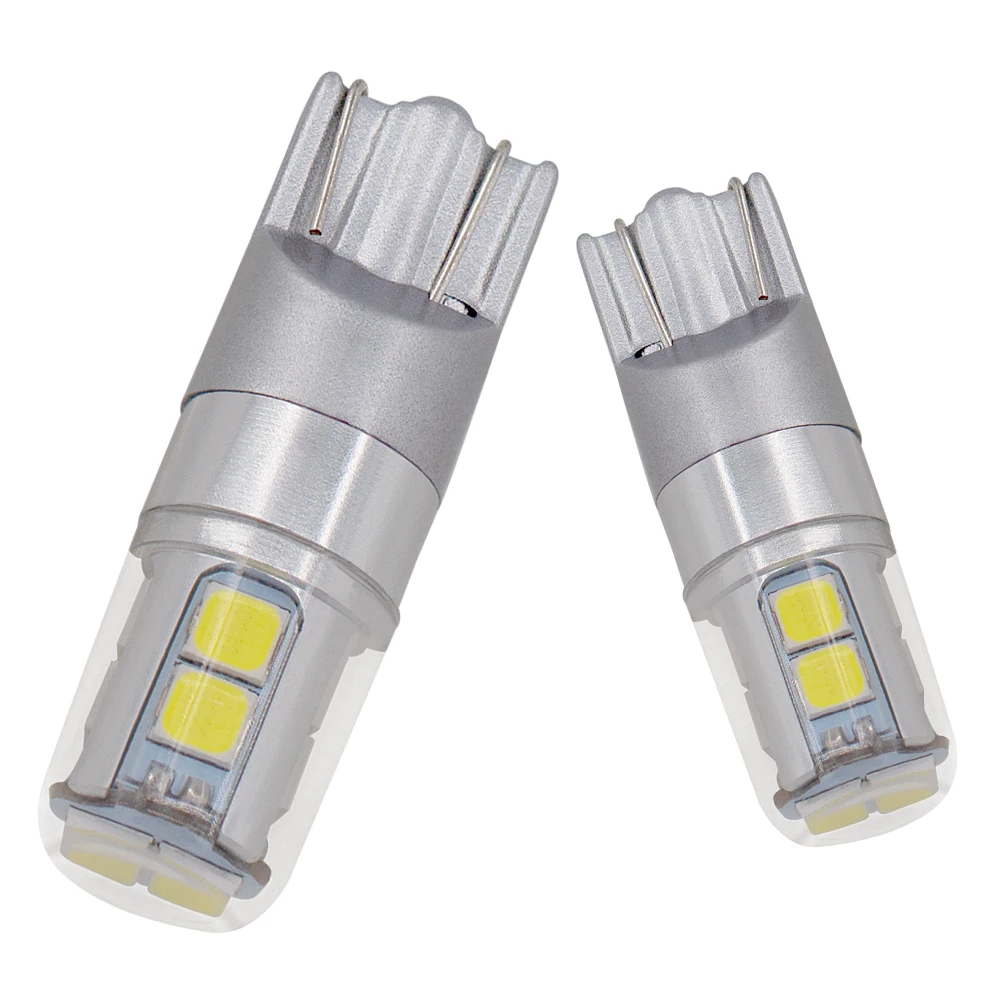 W5w T10 Led Bulbs 3030 10smd Drl Light T10 W5w 168 194 Led Car Auto White Instrument Lamp Dome Reading Lights SX123-T10