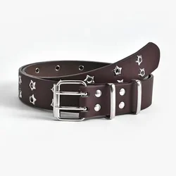 PU leather factory cheap price stocks women waist fashion cool punk belt
