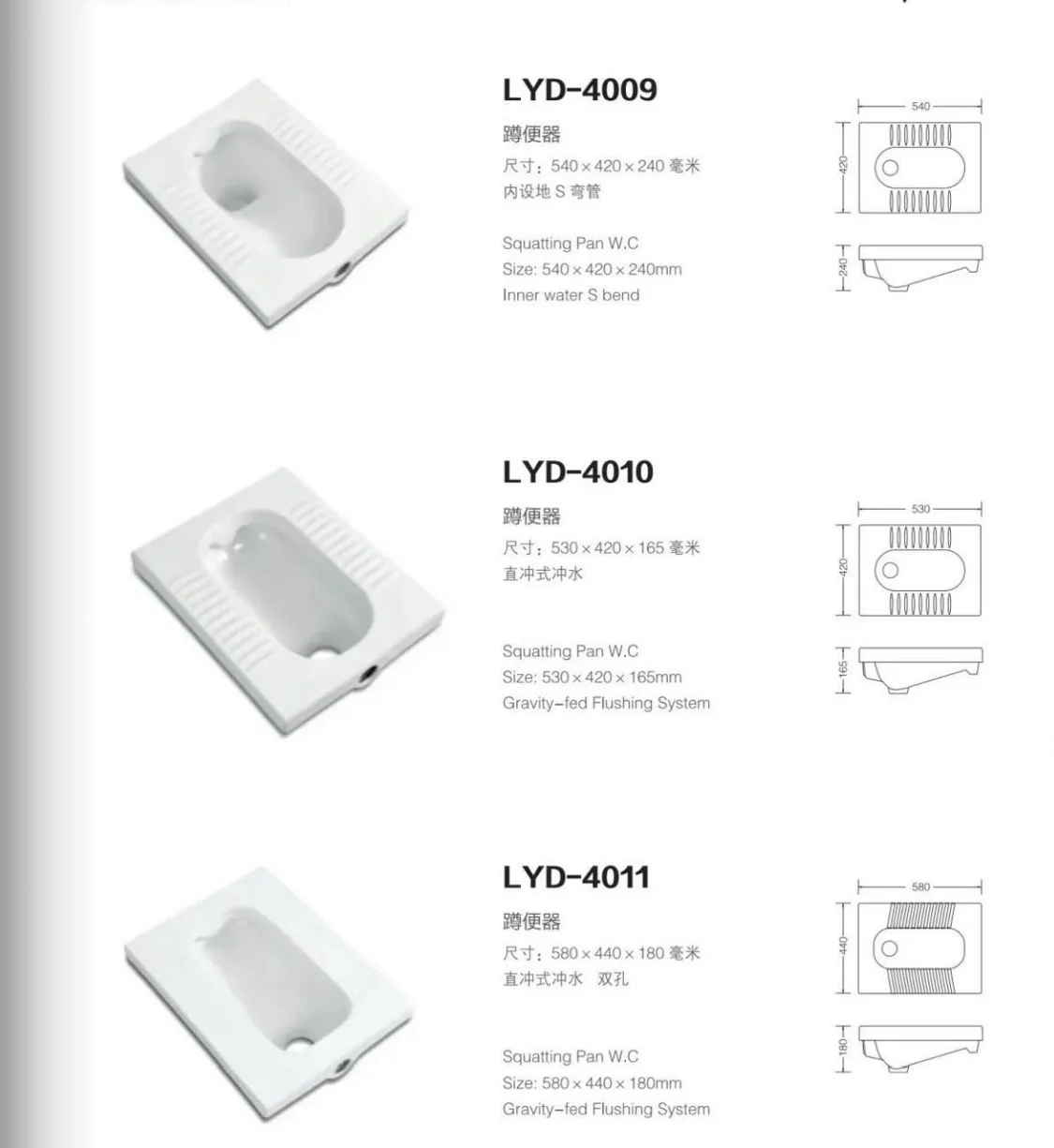 Modern Style Ceramic Glaze Squatting Toilet Pan with Antibacterial Deodorant Small Space Fast Sewage