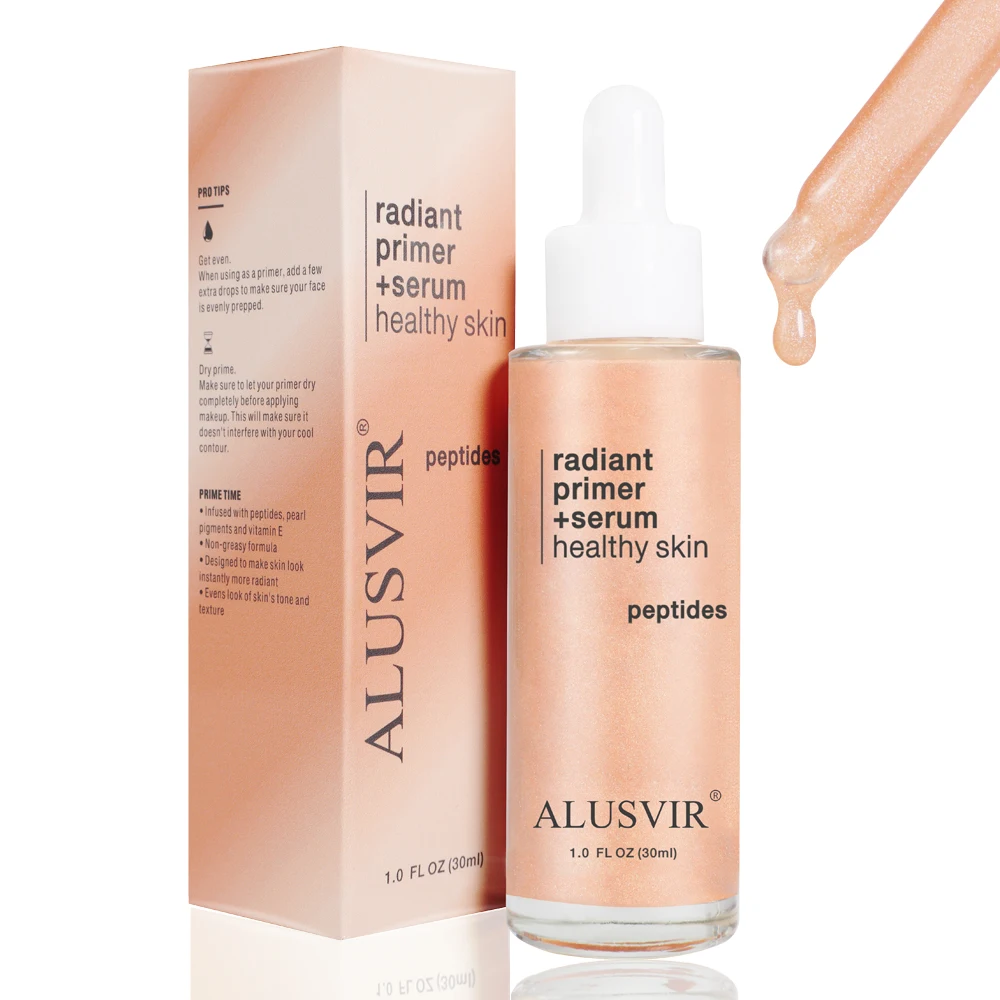 Oem Beauty Smooth Skin Makeup Base Antioxiant Foundation Face Rediant Primer Serum Moisture Lighten Priming Serum Private Label