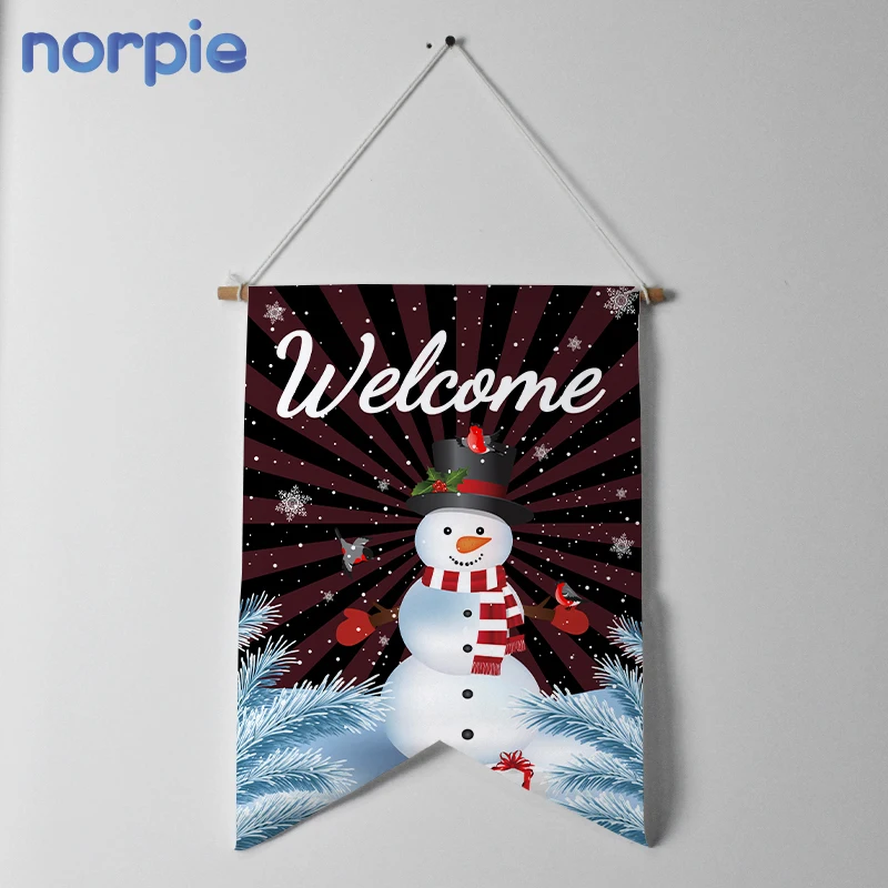 Custom wall display pennant banner kids room Canvas Wall Banner Sublimation canvas Wall Banner Flag