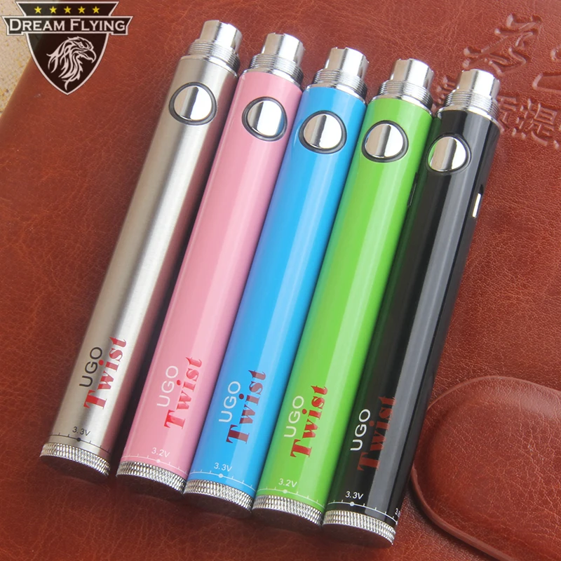 Factory direct sale lateral recharge vape pen Ugo Twist Battery fit for 510 thread atomizer from Dream Flying