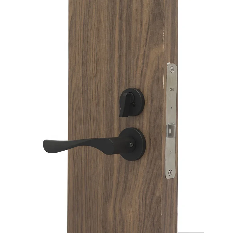 Manufacture Wooden Door Brass Keys Lock Cylinder with Gear Antique Simple Panel aluminum Alloy Door Lock Set