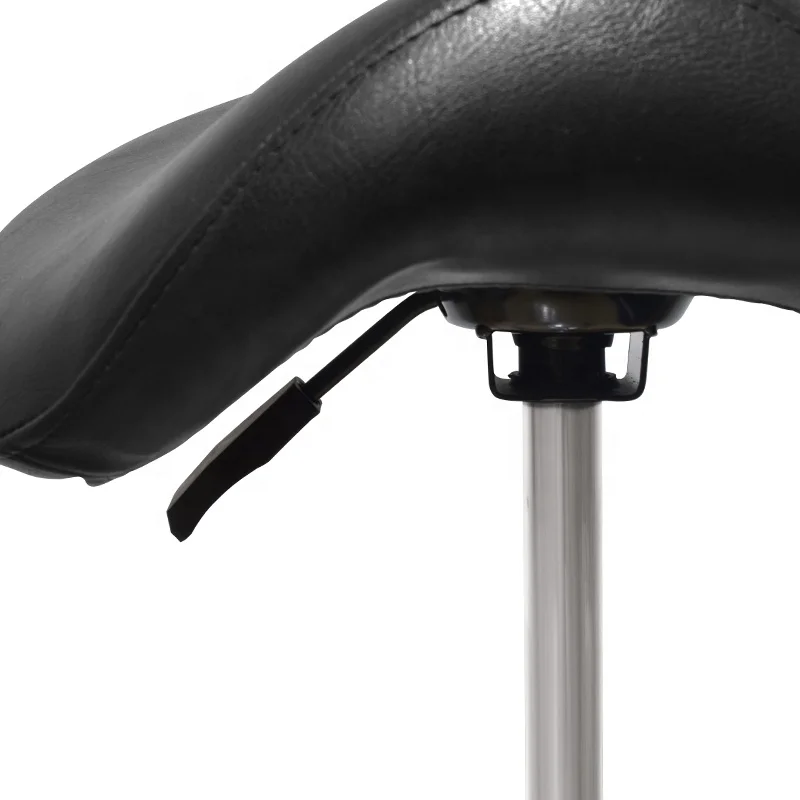 Anteeth Hydraulic Medical Stool Rolling Dental Doctor Chair Spa Clinic Massage Black Saddle Stool