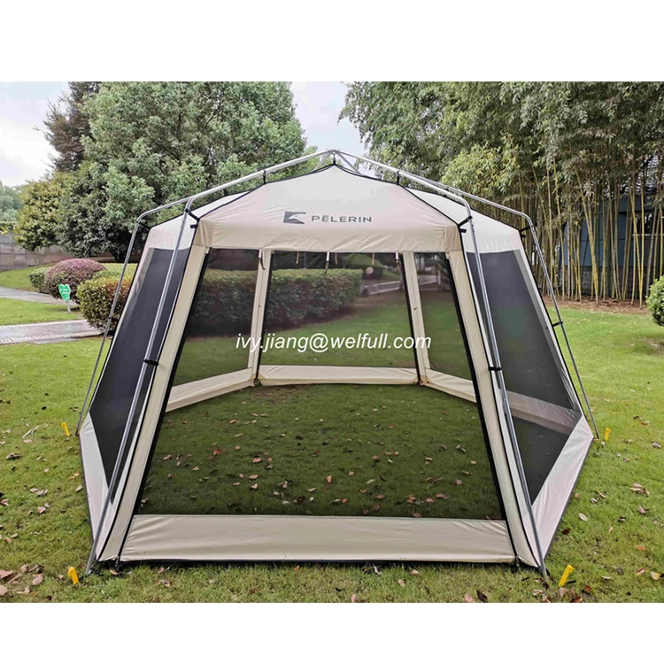 Screen House Room Screened Mesh Net Wall Canopy Tent Camping Tent Screen Shelter Gazebos for Patios Outdoor Camping Activities