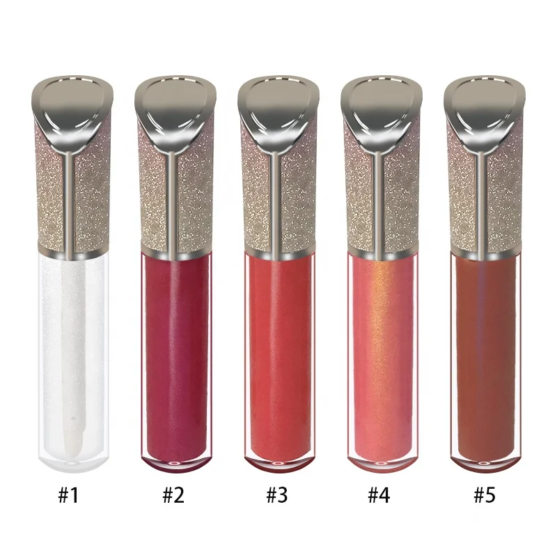 28 Color Oblique Cover Diamond Lip Glaze Glitter Lip Gloss Wholesale Pigment Makeup Cosmetic Glossy Pearl Lipgloss Private Label