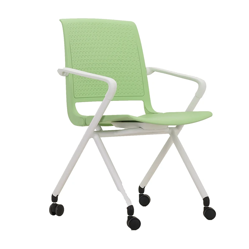 Office furniture school lecture foldable office training chair soft foam seat design plastic meeting chair