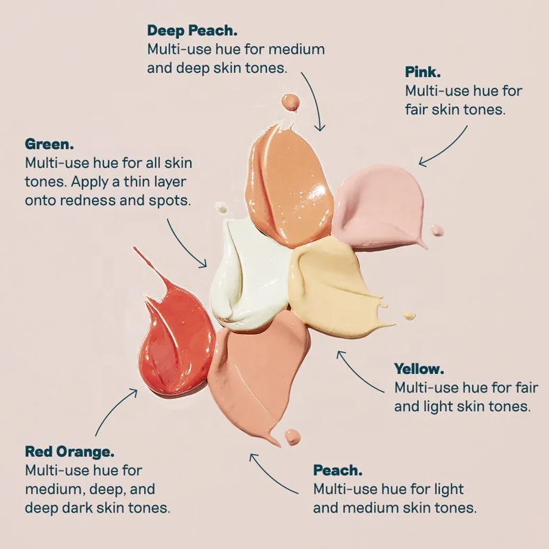 Full Coverage Face Vegan Makeup Pro Liquid Color Correcting Concealer Correction Foundation Tube for Dark Skin Hd Concealer