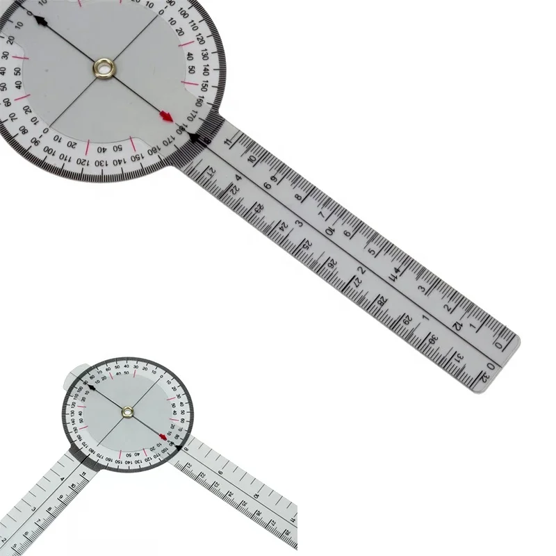 200mm 8inch Goniometer Plastic Protractor Angle Ruler Medical Promotion Ruler Angle Ruler