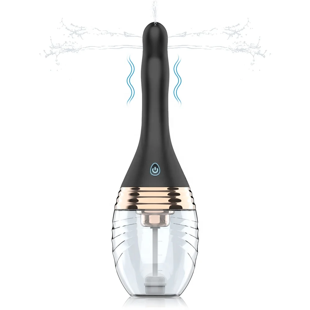 Electric Automatic Enema Anal Bulb Silicone Vaginal Douche Bottle Toy Anal Douche for Men & Women