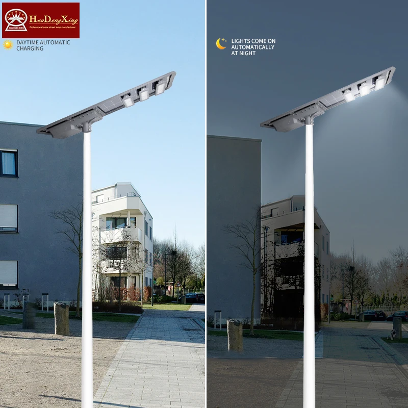 High Quality 100W to 250W DC 3.2V LED Solar Street Light Die-Cast Aluminum High IP65 Waterproof for Outdoor Use in Gardens Roads