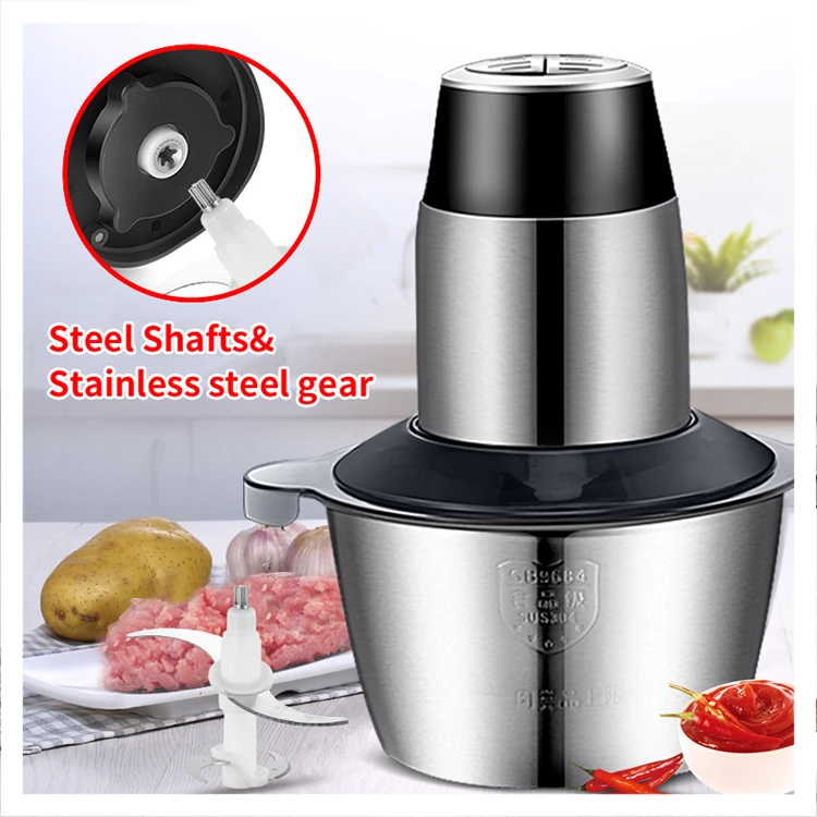  1.8L stainless steel home restaurant machine electric meat mincer grinder food fruit vegetables