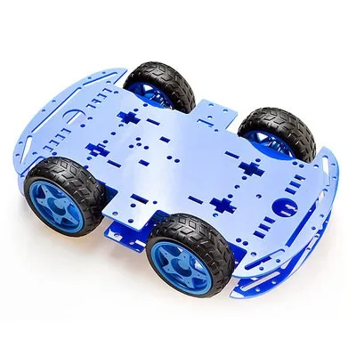 4WD drive programming car robot intelligent tracing line patrol obstacle avoidance car chassis kit diy