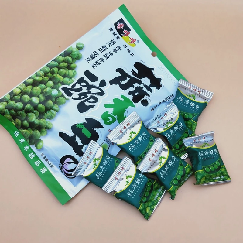 Zhejiang Xiangduoduo bowl beans, garlic fragrant green beans have a unique taste, including independent sachet packaging 80g
