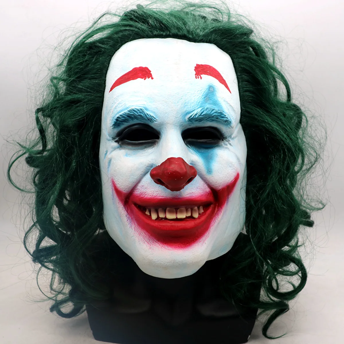 
Joker Clown Mask Halloween Black and White Clown Mask Spoof Horror Ball Performance Costume 