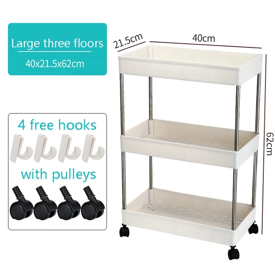Multifunctional Use Storage Racks Shelving Units Plastic Kitchen Shelf Seasoning Rack