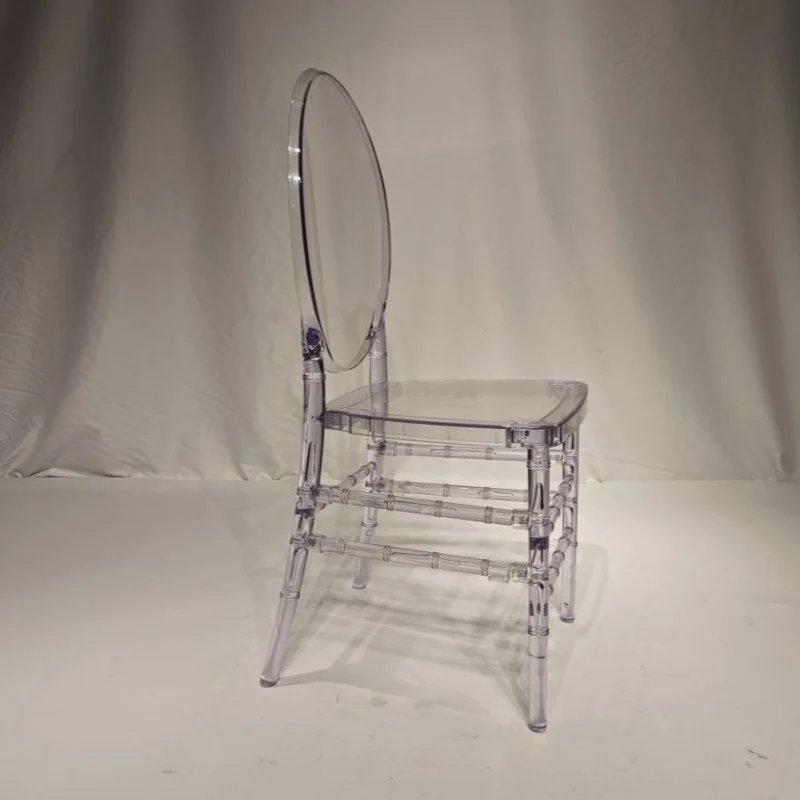 Stackable Transparent Acrylic Event Wedding Furniture Clear Crystal Banquet Louis Ghost Chairs