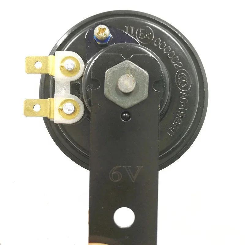 
CQJB Black 6V Factory Direct Sell Motorcycle horn Motorcycle Loud Horn 