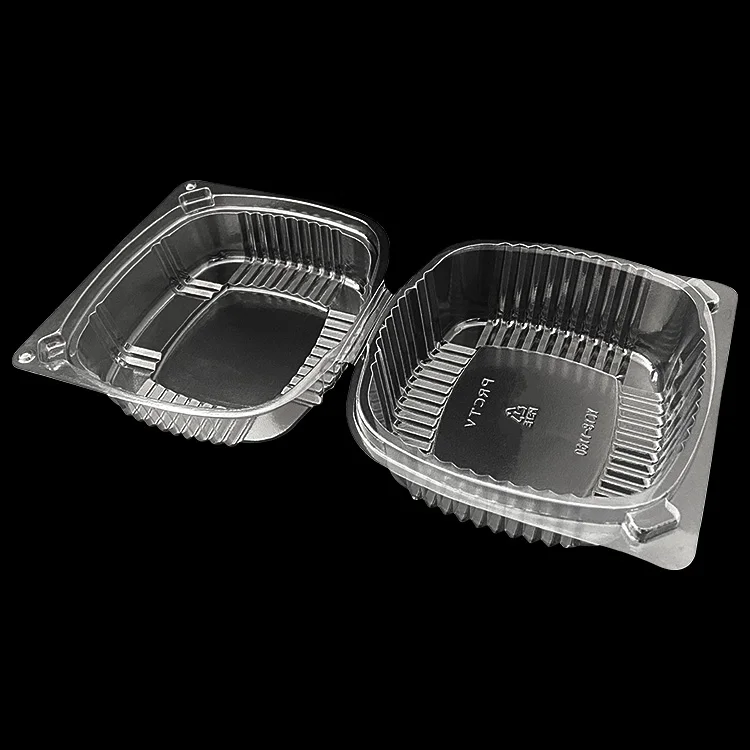 Custom Clear PET Food Fruit snack vegetable Clamshell Blister plastic punnets