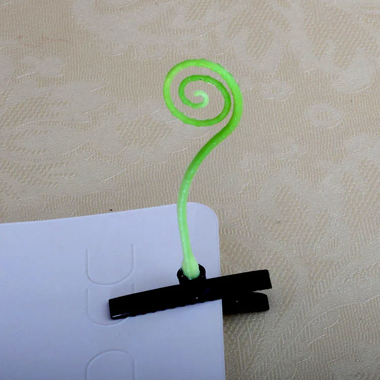 Customized Logo Promotional Products Little Grass Bean Sprout Hair Clips