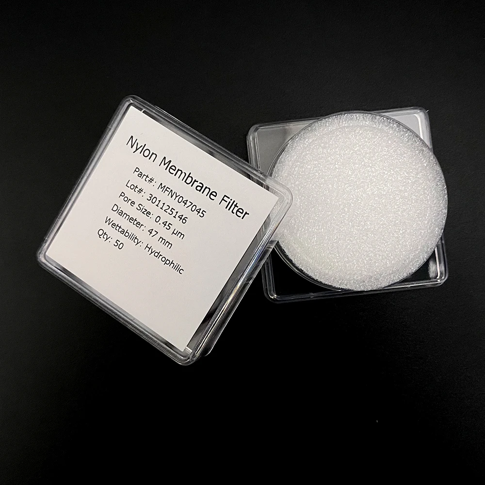 Lab 47mm 0.22um 0.45um Micro Nylon membrane filter