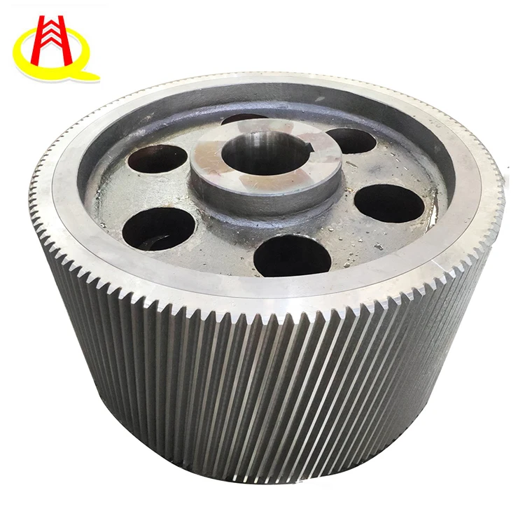 Casting Steel Cement Mill Drum Dryer Use Large Diameter Steel Outer Ring Gear