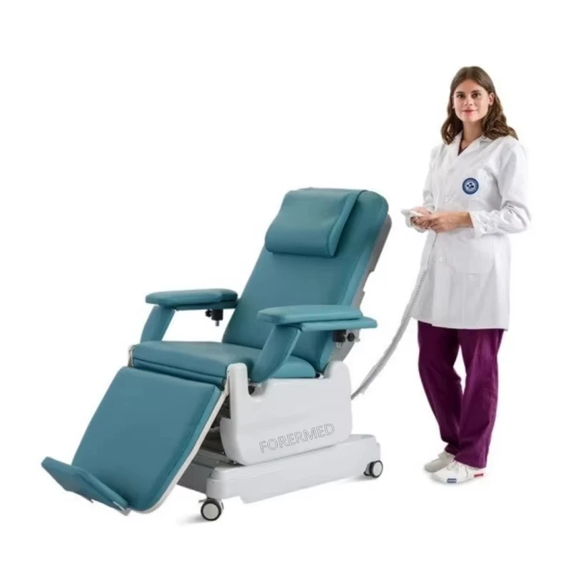 Hemodialysis Machine 3 Section Integrated  Electric Blood Collection Chair Blood Purify Chair Dialysis Chair