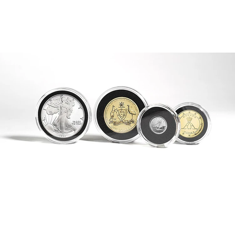 Five-Ounce Silver Proof Coin Scratch Resistant Transparent Acrylic PMMA Ultra Coin Capsules Owl Medal Protection Box
