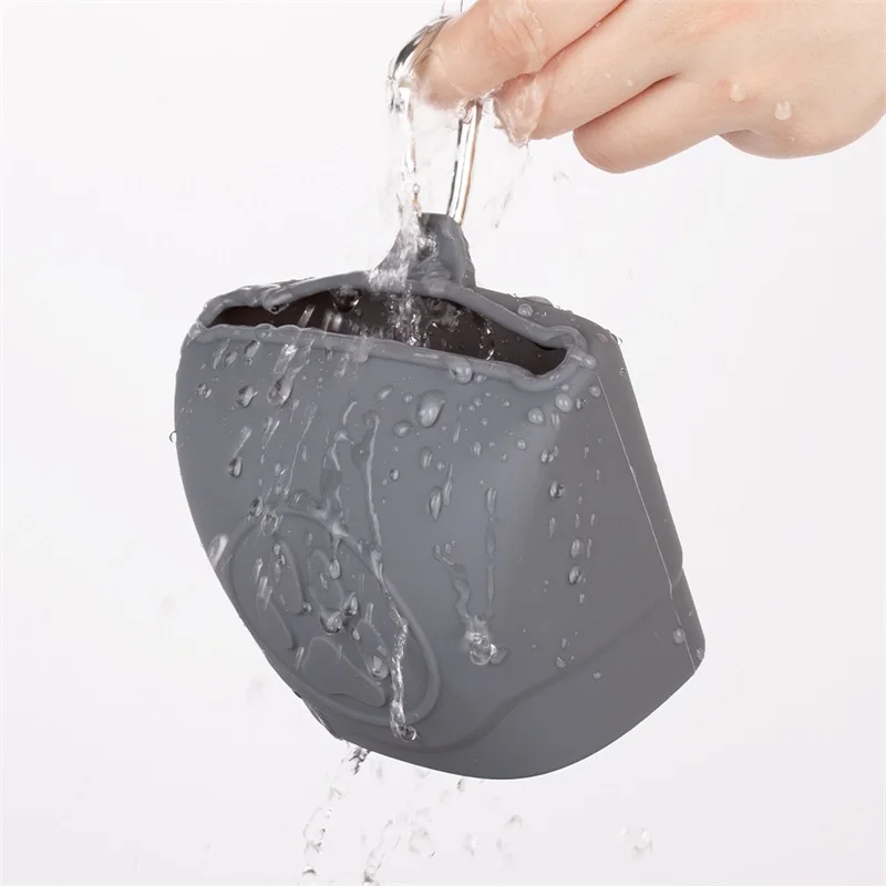 Силиконовый мешочек для собак, Карманный держатель для дрессировки питомцев и щенков с зажимом для еды, прогулок с собаками