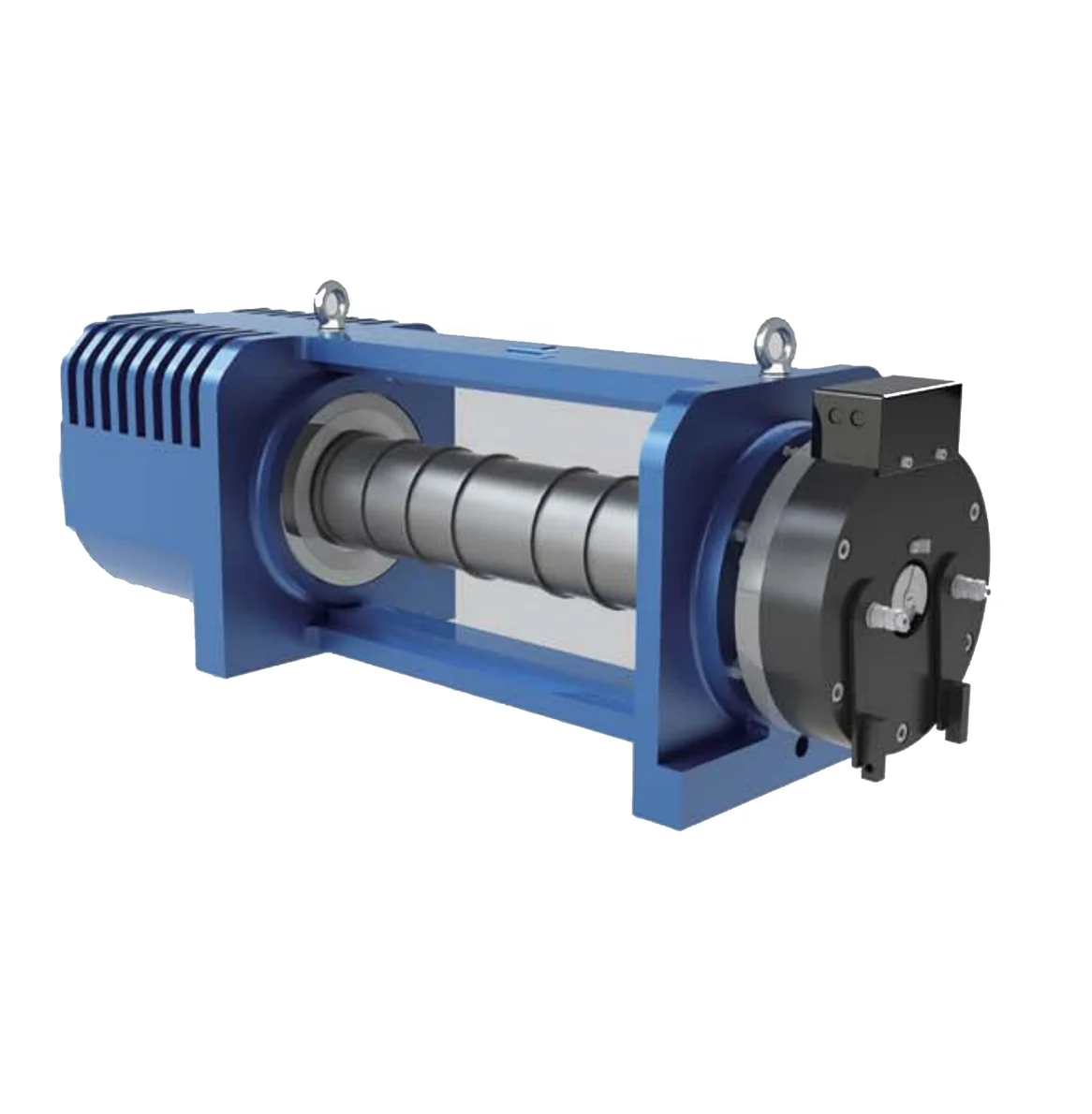 Permanent magnet synchronous elevator traction machine for belt type