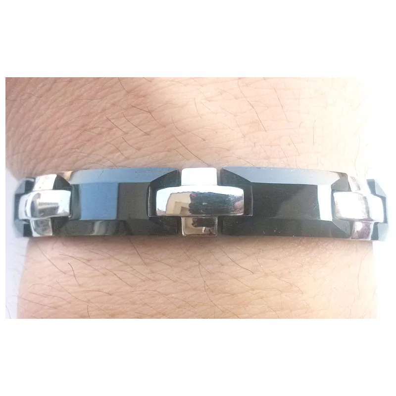Black and white tungsten bracelet,fashion men bracelet,watch ops bracelets by Vlink jewelry
