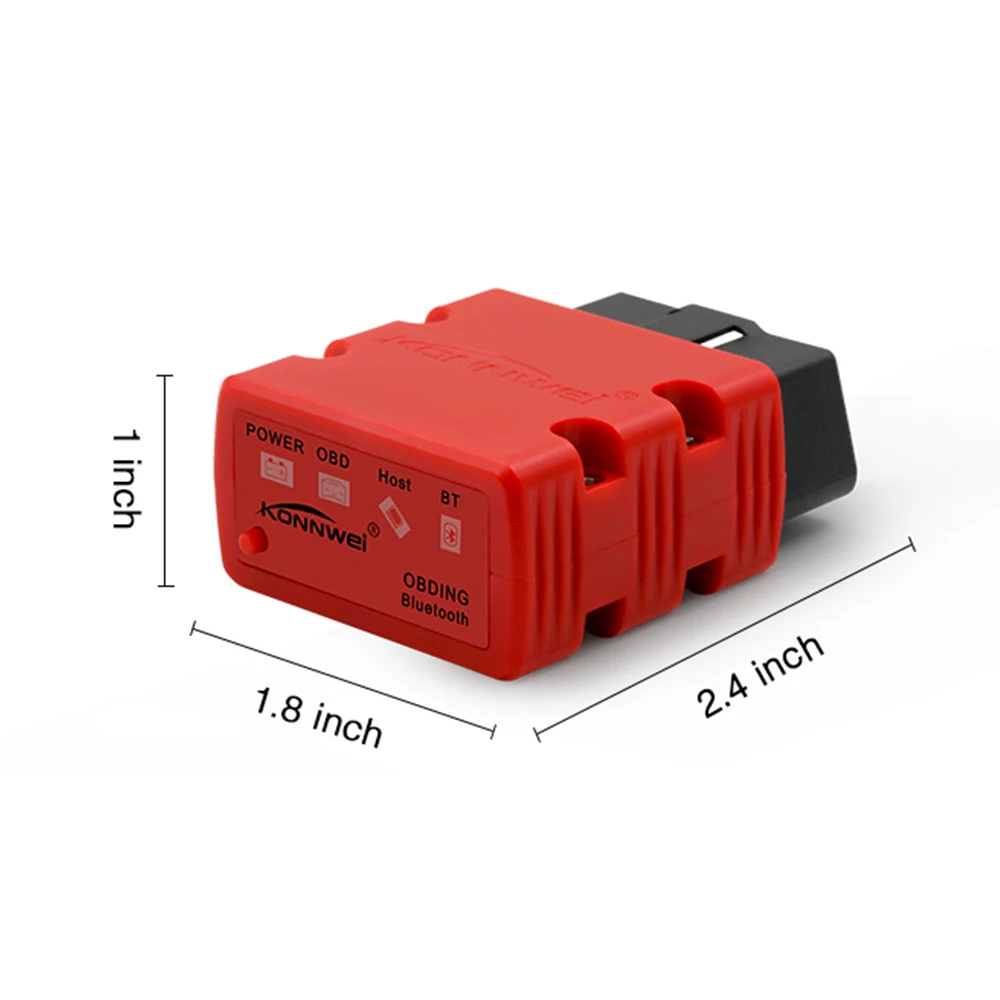 New arrival Konnwei KW902 ELM327 V1.5 Blue tooth/Wifi OBD2 OBDII CAN-BUS Diagnostic Car Scanner Tool Works on iOS&Android Phone